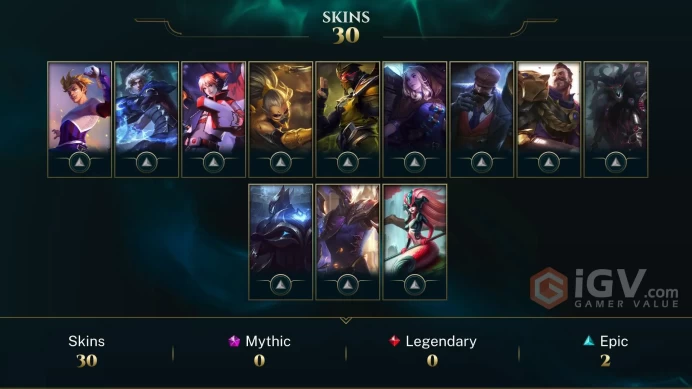EUW EMAIL CHANGEABLE Black Alistar Worlds 2012 Riven+Her 2012 icon Victorious Jarvan IV 41 CHAMPIONS 31 SKINS LAST PLAY 2020