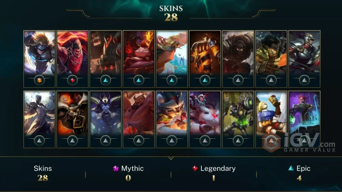 EUW EMAIL CHANGEABLE 58 CHAMPIONS 28 SKINS Black Alistar Silver Kayle Victorious Jarvan Worlds 2012 Riven+Her icon URF shopkeepr Last Play 2023 