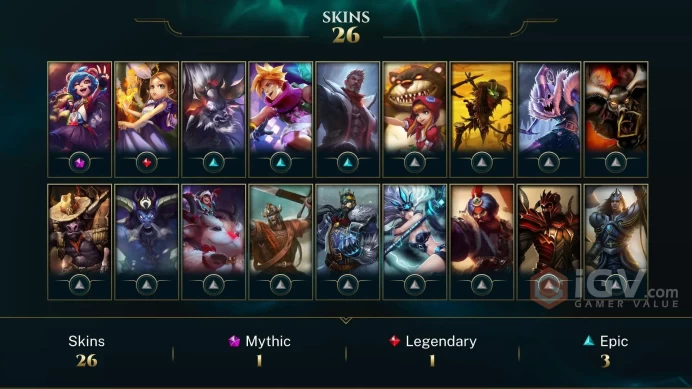 EUW EMAIL CHANGEABLE 55 CHAMPIONS 26 SKINS Black Alistar Victorious Jarvan IV Worlds 2012 Riven+Her 2012 Icon Last p[lay 2020