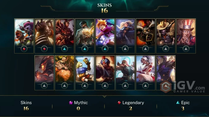 EUW EMAIL CHANGEABLE 44 CHAMPIONS1 2kbe 16 SKINS Black Alistar 6kOE+ Inventory skins LAST PLAY 2023