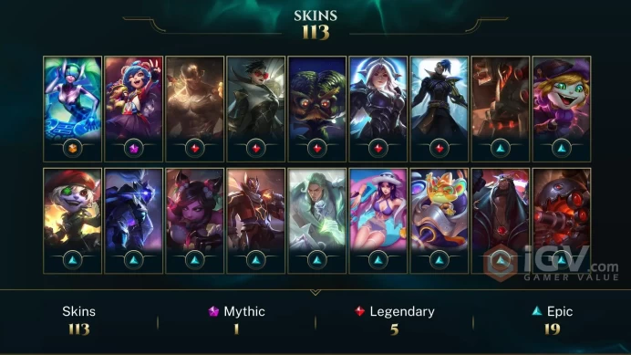EUW -(S16) DIAMOND 4(80LP) - 172 Champ - 113 Good Skins -34K BE - HONOR 5 -S1 ACC -FULL ACCES - LIFETIME WARRANTY - CHEAP