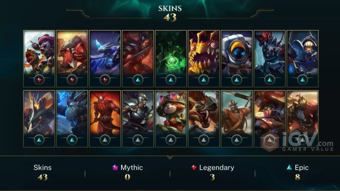 【NA】Level 43 76 Champ/ 43 Skins Full Access High Quality Account Instant Delivery️