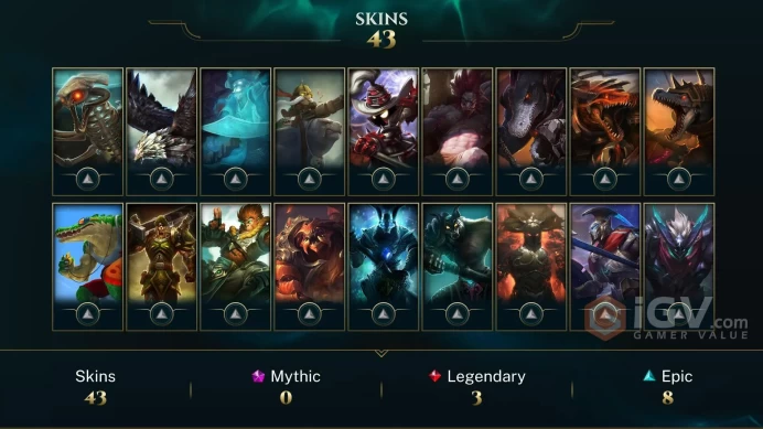 【NA】Level 43 76 Champ/ 43 Skins Full Access High Quality Account Instant Delivery️