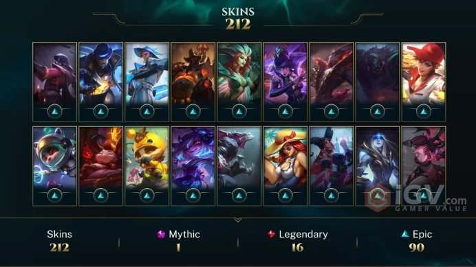 EUNE | 212 SKIN | DIAMOND IV | 493 LVL | 291K+ BE | MAIL CHANGEABLE LEAGUE OF LEGENDS ACCOUNT