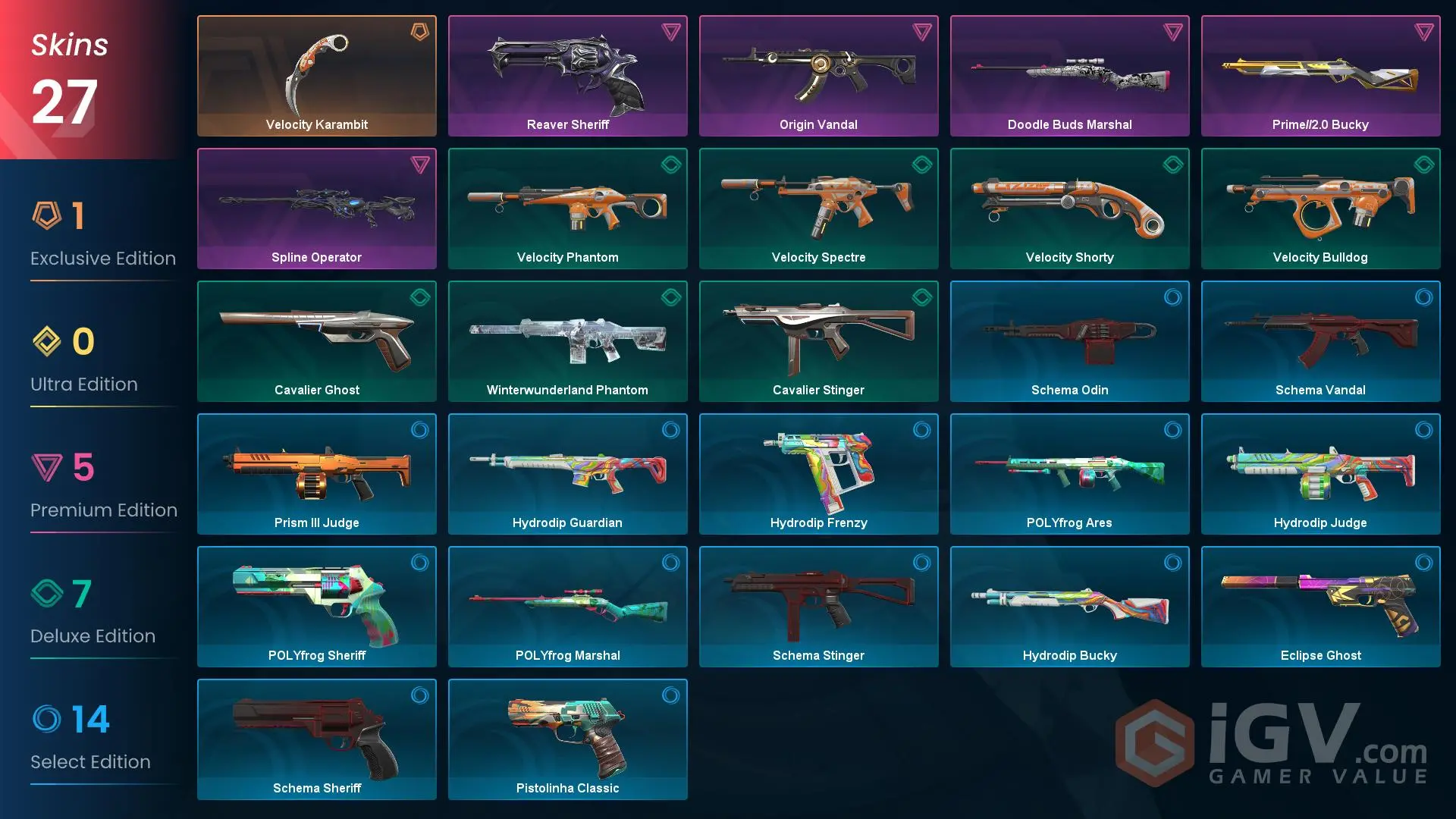 Origin Operatoer EUROPE / 27 SKINS / Spline Operator / Prime//2.0 Bucky / Velocity ...