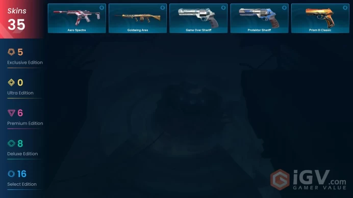 NA | Reaver Karambit, RGX 11z Pro Blade, Recon Balisong, XERØFANG Vandal, Forsaken Vandal, Oni Phantom, Prime//2.0 Phantom, Magepunk Spectre