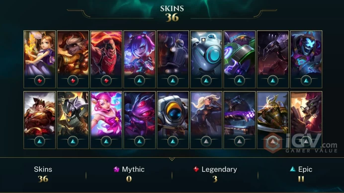 【NA】Level 66    52 Champ/ 36 Skins   Full Access  High Quality Account  Instant Delivery️