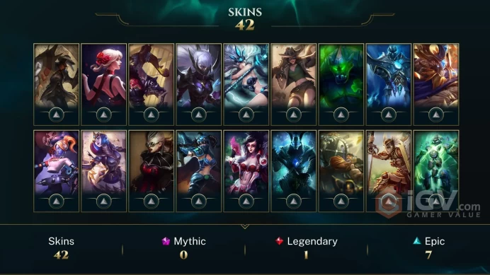 【NA】Level 104    104 Champ/ 42 Skins   Full Access  High Quality Account  Instant Delivery️