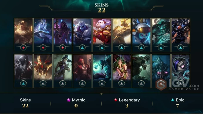 【NA】Level 84 62 Champ/ 22 Skins Full Access High Quality Account Instant Delivery️