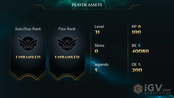 [EUW] | 40,000+ Blue Essence | LVL 30 | Completed 10 games and can directly rank | Full Access | Instant Delivery |Unverified Email | T29