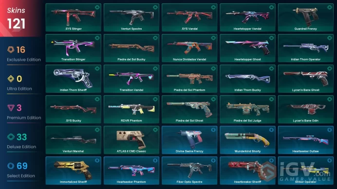 EU-Turkey 120 Skins Champions 2022 Phantom Champions 2023 Vandal Rgx Blade Rgx Firefly XERØFANG Vandal Prime Vandal Rgx Vandal #1040883