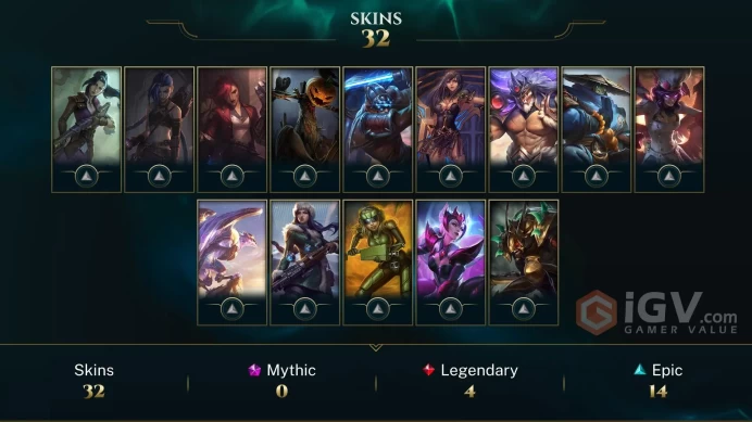 EUW -(S16) SILVER 3(60LP) %100WR -63 Champ - 32 Good Skins(4 Legendary, 14 Epic) - 5.2K BE -S11 ACC- FULL ACCES-CHEAP