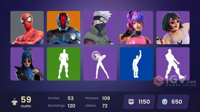*[PC/XBOX/PSN] 59 skins | Sultura | Cloud Striker | Naruto Uzumaki | Fixer | Vegeta | Peter Griffin | Son Gohan | The Foundation | Snap | Ronin
