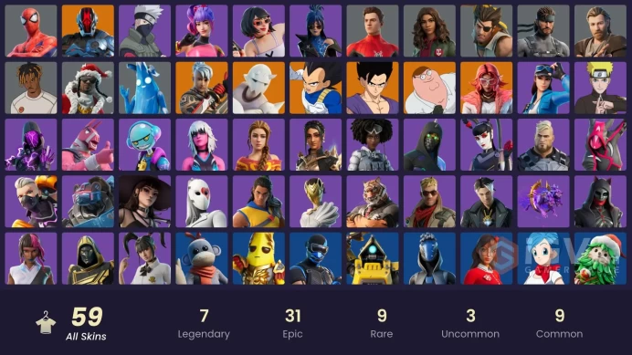 *[PC/XBOX/PSN] 59 skins | Sultura | Cloud Striker | Naruto Uzumaki | Fixer | Vegeta | Peter Griffin | Son Gohan | The Foundation | Snap | Ronin