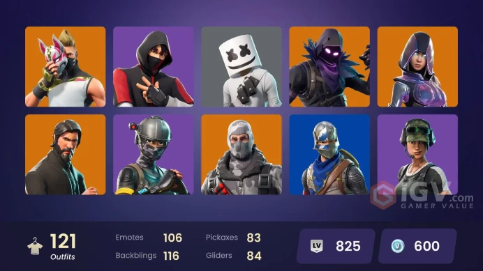 [PC/PSN] 121 skins | IKONIK | Og STW | The Reaper | Glow | Blue Squire | Royale Knight | Elite Agent | WORLD CUP | Take The L |	y722