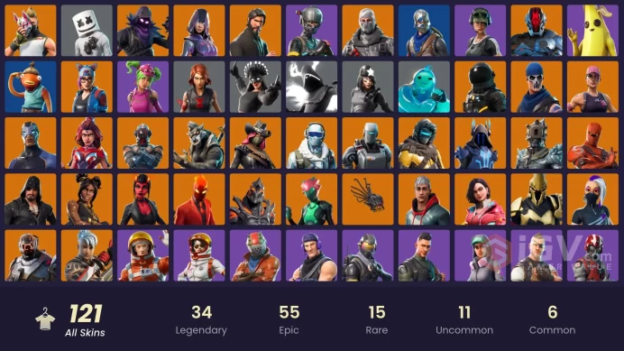 [PC/PSN] 121 skins | IKONIK | Og STW | The Reaper | Glow | Blue Squire | Royale Knight | Elite Agent | WORLD CUP | Take The L |	y722