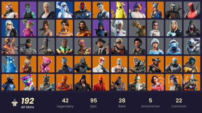 [PC/PSN/XBOX] FA 192 SKINS | SKULL TROOPER | GHOUL TROOPER | MIDAS | MERRY MARAUDER | LARA CROFT | PEELY | AGENT PEELY | LEVIATHAN AXE |