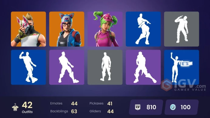 *[ALL LINKABLE] FA | 42 skins | Andromeda | Valor | Calamity | Ragnarok | Zenith | Blackheart | The Visitor | Lynx