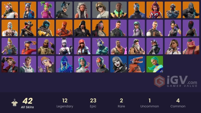 *[ALL LINKABLE] FA | 42 skins | Andromeda | Valor | Calamity | Ragnarok | Zenith | Blackheart | The Visitor | Lynx