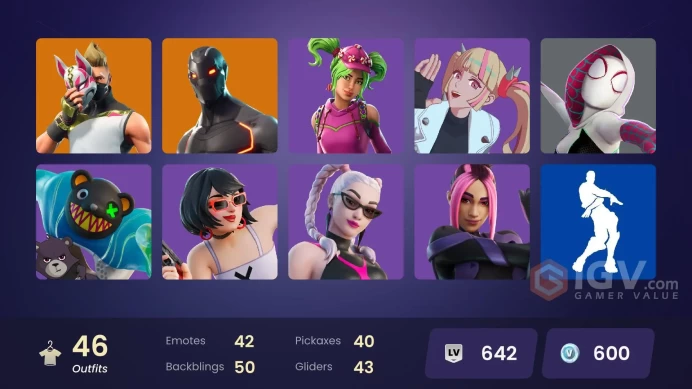 *[ALL LINKABLE] FA | 46 skins | Rogue Agent | Son Goku | Valor | Nezumi | The Visitor | Drift | Renzo the Destroyer | Enforcer