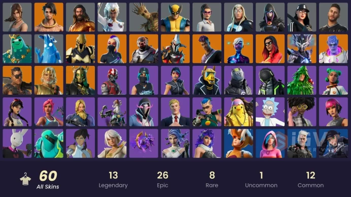 *[PC/XBOX/PSN] 60 skins | Galaxy Scout | Raz | Kymera | Fade | The Scientist | Joltara | Eternal Knight | Spire Assassin | Catalyst |