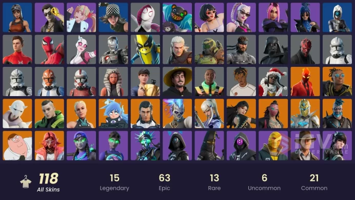 FA - PSN/XBOX/PC - 118 skins | Renegade Raider | Dummy Supreme | Peter Griffin | Valeria | Twyn | Paradigm (Reality-659) | Spectra Knight