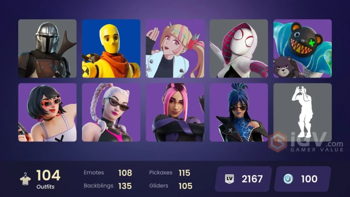 [PC/PSN/XBOX] 104 skins | Burning Ambition Valeria | Pastel Stryder | Rococo Cloak-o | The Ageless Champion Y12