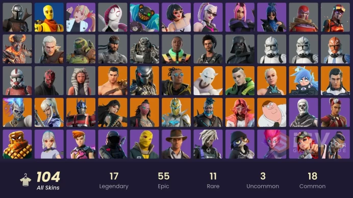 [PC/PSN/XBOX] 104 skins | Burning Ambition Valeria | Pastel Stryder | Rococo Cloak-o | The Ageless Champion Y12