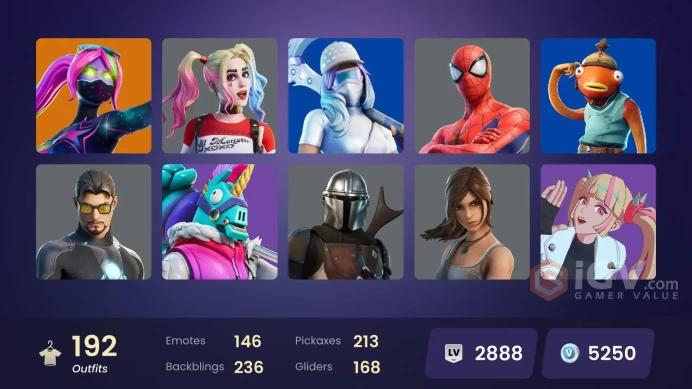 PC/PSN/Xbox/Nintendo 192 skins Leviathan Axe | Heron Stance Hero | Lara Croft | Mizuki | Spectra Knight | The Ageless | Nezumi | Kado Thorne | V