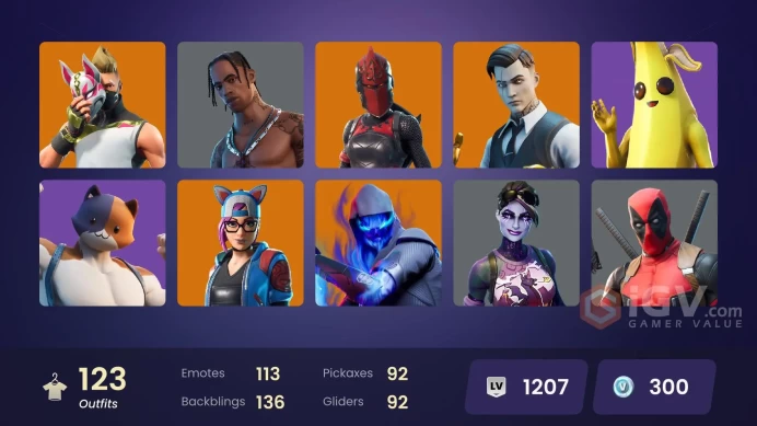 PC/PSN/Xbox/Nintendo 123 skins | OG STW | Travis Scott | Gold Midas | Rogue Agent | Gridiron | P.A.N.D.A Team Leader | Gear Specialist Maya | Om