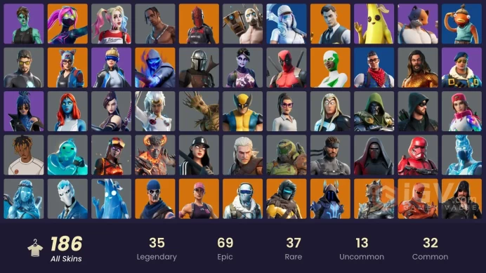 [PC/XBOX] 186 skins | Travis Scott | Neo Versa | Gold Midas | Leviathan Axe | Gold Brutus | Gold Meowscles | Gold TNTina Y6