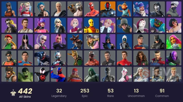 [ALL PLATFORMS]-442 Skin-Renegade Raider-Dragon Balls-Naruto Skins-Attack On Titan Skins-HUNTR/X Skins-