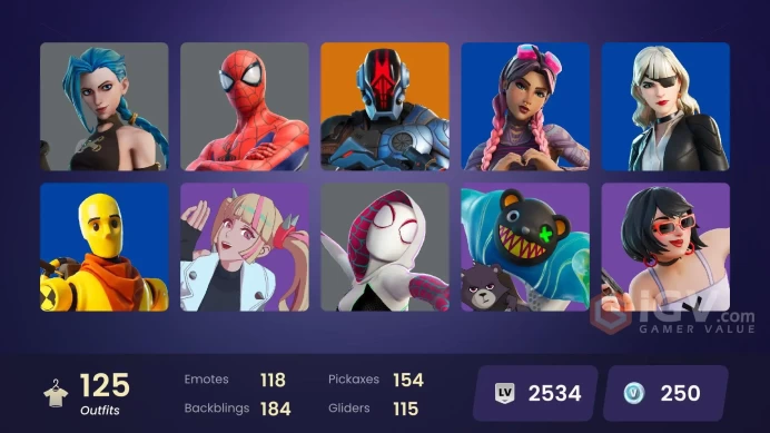 [ALL PLATFORMS]-125 Skin-Heron Stance Hero-NBA 75 Slam-Playboi Carti-Arcane Jinx-Renzo the Destroyer-Nezumi-FULL ACCESS-