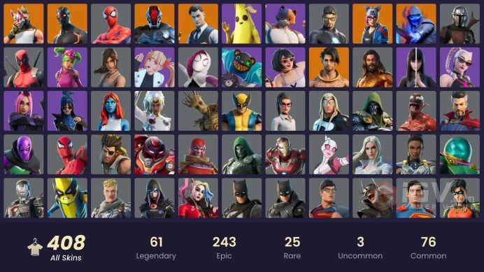 [ALL PLATFORMS]-408 Skin-Shogun X-Iron Man Mk 45-Bones-Spire Immortal-Omega-A.I.M.-Spectra Knight-FULL ACCESS-
