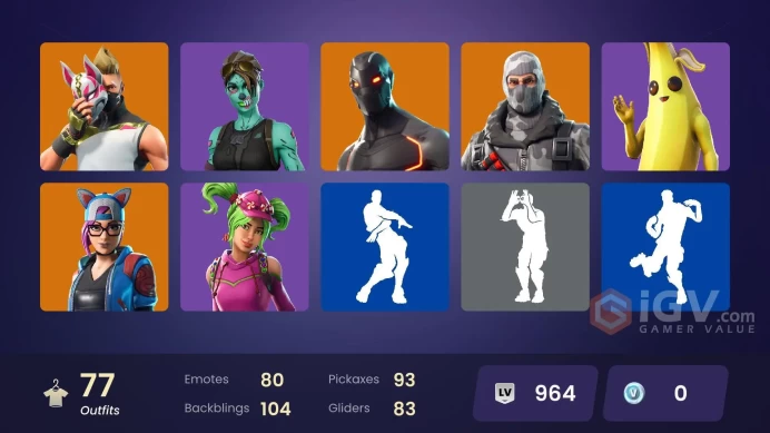 [ALL PLATFORMS]-77 Skins-Omega OG-Ghoul Trooper-Candy Axe-Naruto Uzumaki-Havoc-Sub Commander-Breakpoint-FULL ACCESS-