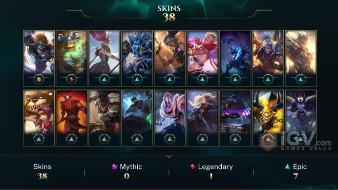 EUW League Account: 38 Skins | Full Access | Lvl 61 | Instant Delivery!
