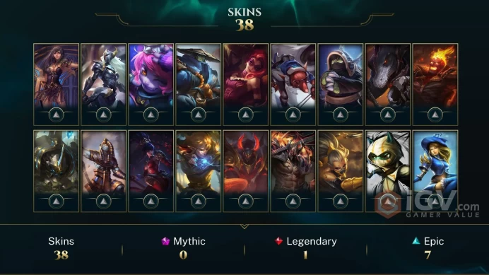EUW League Account: 38 Skins | Full Access | Lvl 61 | Instant Delivery!