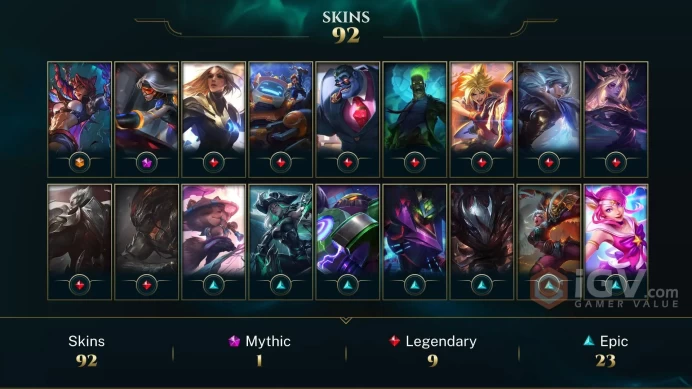 【NA】Level 110    145 Champ/ 92 Skins   Full Access  High Quality Account  Instant Delivery️