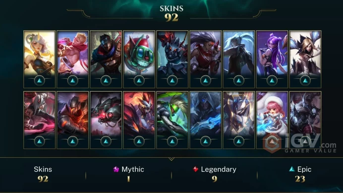 【NA】Level 110    145 Champ/ 92 Skins   Full Access  High Quality Account  Instant Delivery️