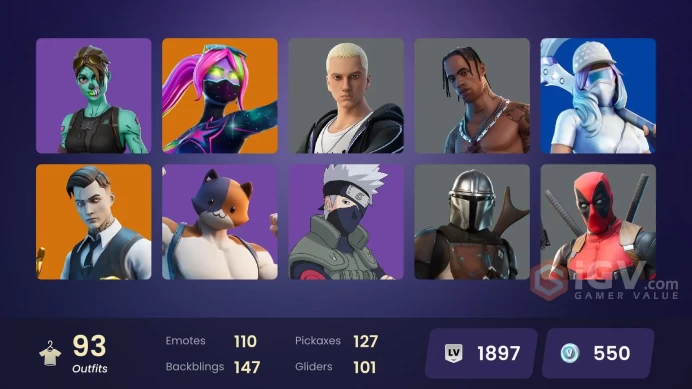 PC/PSN/Xbox/Nintendo 93 skins | OG STW Travis Scott | Master Chief | Blue Team Leader | Gold Meowscles | Gold Midas | Gold Brutus | Point Patrol