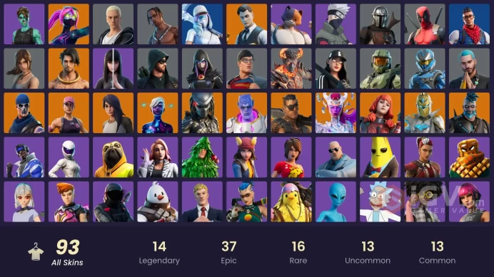 PC/PSN/Xbox/Nintendo 93 skins | OG STW Travis Scott | Master Chief | Blue Team Leader | Gold Meowscles | Gold Midas | Gold Brutus | Point Patrol