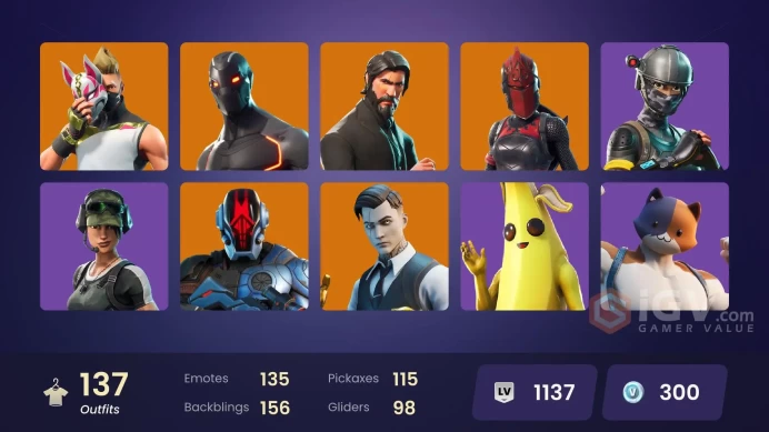 PC/PSN/Xbox/Nintendo 137 skins | The Reaper | Neo Versa | Elite Agent | Lina Scorch | Fixer | Trailblazer | Sultura | Point Patroller | Rogue Ag