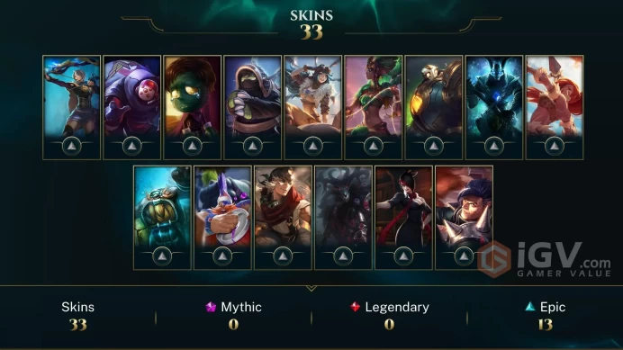 【NA】Level 243 131 Champ/ 33 Skins Full Access High Quality Account Instant Delivery️