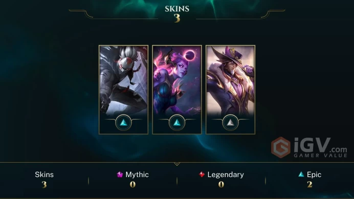 S16 Gold III (0 LP) | EUNE | BE: 22744 | RP: 100 | CHAMPS: 30 | Dark Cosmic Diana | Victorious Twisted Fate | Fright Night Draven | Arcane Last 
