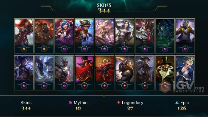 EUNE | 344 SKIN | EMERALD II | 344 LVL | 79K+ BE | MAIL CHANGEABLE LEAGUE OF LEGENDS ACCOUNT