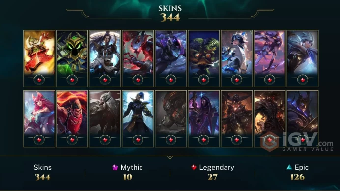 EUNE | 344 SKIN | EMERALD II | 344 LVL | 79K+ BE | MAIL CHANGEABLE LEAGUE OF LEGENDS ACCOUNT