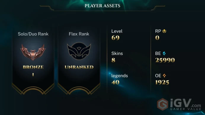S16 Bronze I (0 LP) | EUW | BE: 25990 | CHAMPS: 40 | Three Honors Shen | Blood Moon Akali | Three Honors Akshan | Medieval Twitch | Three Honors