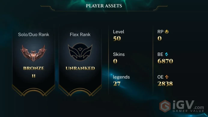 S16 Bronze II (0 LP) | EUW | BE: 6870 | CHAMPS: 27 | Arcane Inventor Jayce | Arcane Enemy Jinx | Arcane Undercity Vi | Arcane Enforcer Caitlyn |