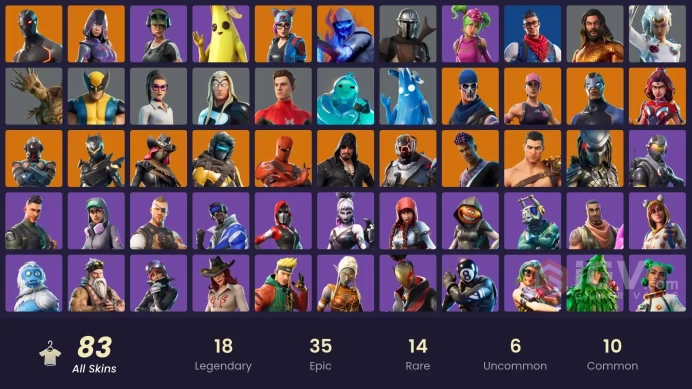 PSN/XBOX/PC- 83 skins | OG STW | Glow | Heron Stance Hero | Merry Mint Axe Trilogy | Point Patroller | Carbon Commando | Sultura | Trailblazer |