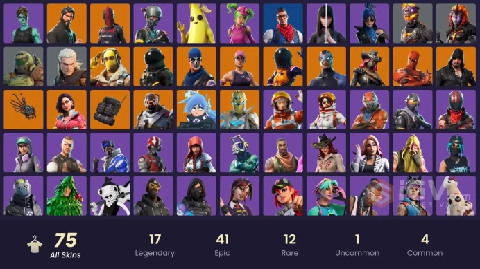 PC/PSN/Xbox/Nintendo 75 skins | OG STW | The Reaper | Elite Agent | Renee | Blue Team Leader | Prodigy | Carbon Commando | Andre | Rogue Agent |
